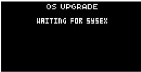 OS UPGRADE WAITING FOR SYSEX