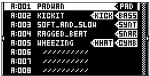 A:001 PADWAN A:002 KICKIT