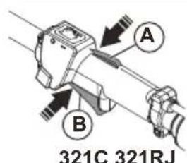 HUSQVARNA 321C - Блokувань дросеньloro руларopa - 2
