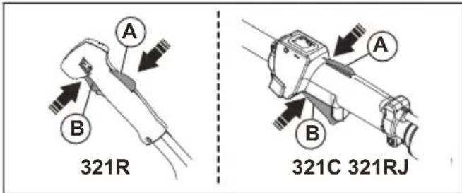 HUSQVARNA 321C - Bloqueo del regulator de velocidad - 1