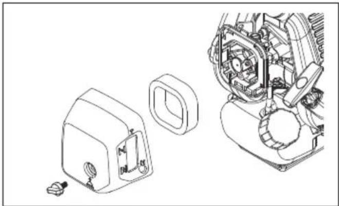 HUSQVARNA 321C - Pour nettoyer le filtré à air - 2