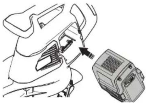 HUSQVARNA 120iBV - Σύνδεση της μπαταρίας στο προϊόν - 2