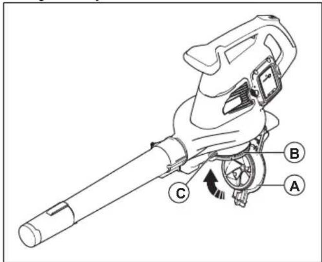 HUSQVARNA 120iBV - Montaż pokrywy wlotu powietrza - 1