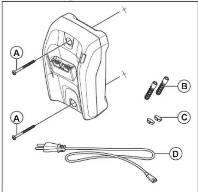 HUSQVARNA 120iBV - So installieren Sie das Ladegerät an der Wand - 2