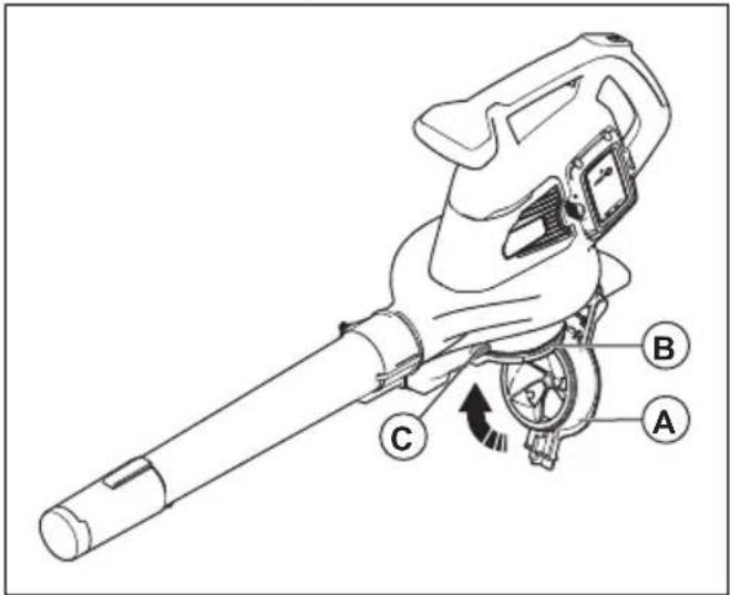 HUSQVARNA 120iBV - Montaje de la cubierta de la toma de aire - 1