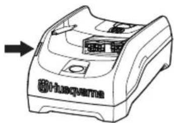 HUSQVARNA 120iBV - Carregar a bateria - 2