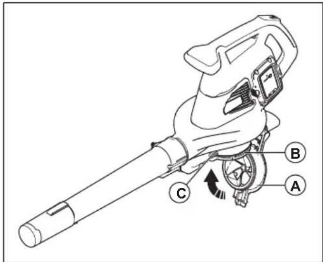 HUSQVARNA 120iBV - Pour monter le couvercle de la prise d'air - 1