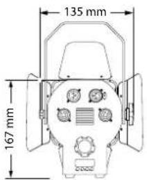 Varytec LED Theater Spot 50 3200K WH - Données techniques - 1