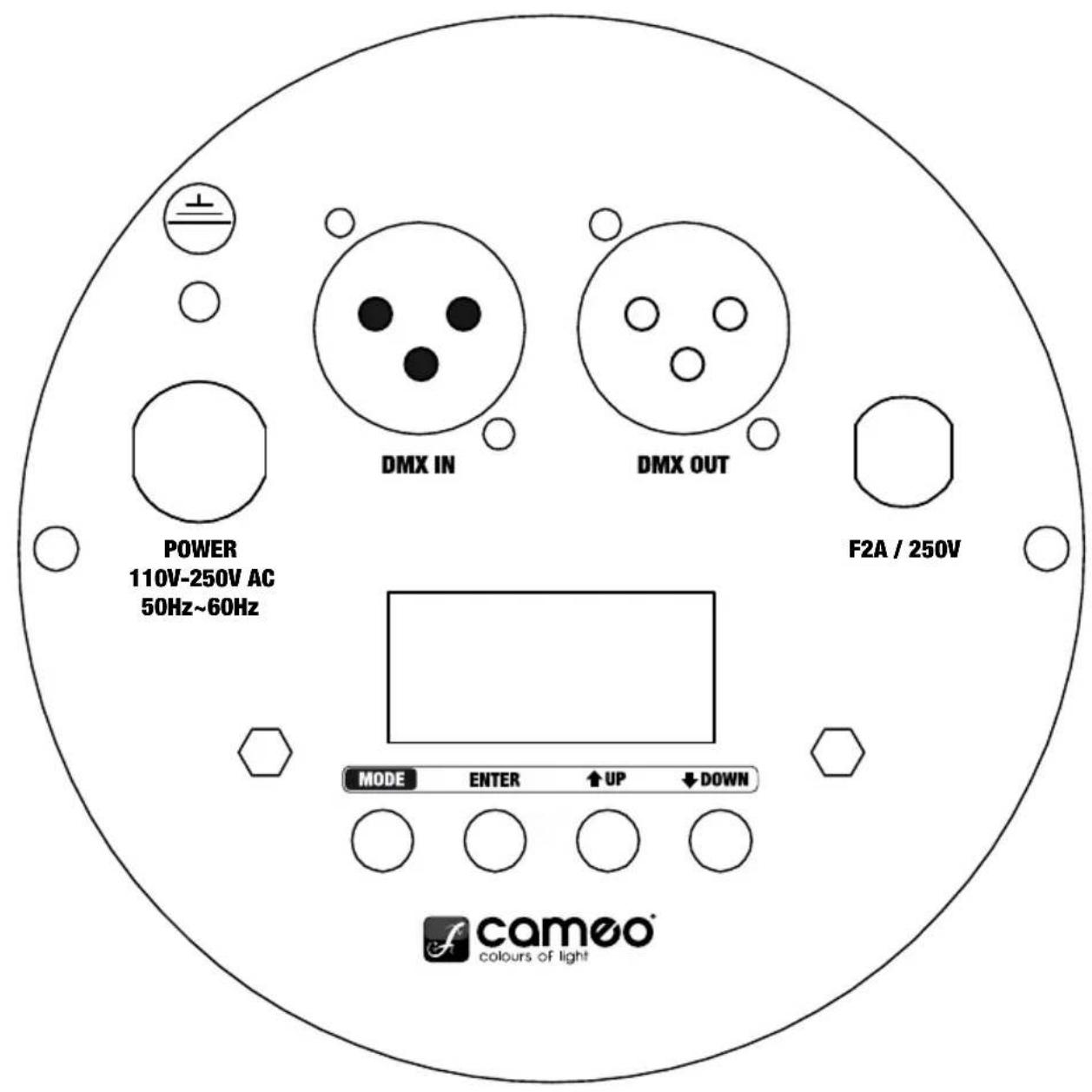Cameo Studio PAR 64 CAN - RÜCKSEITE: - 1