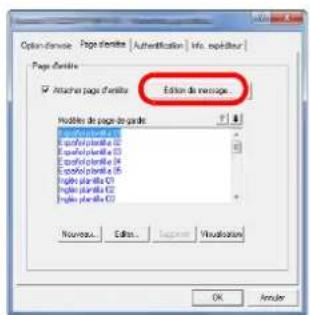 OLIVETTI d-Copia 7001MF - Modifier le message. - 1