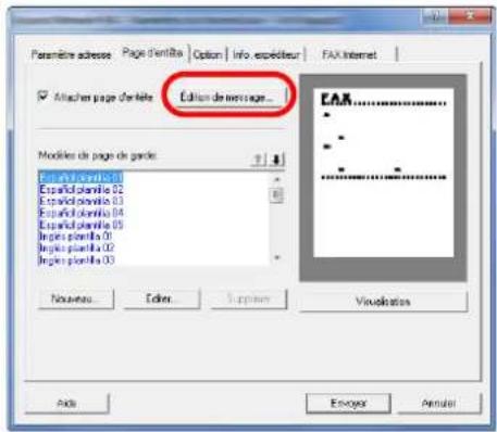 OLIVETTI d-Copia 7001MF - Modifier le message. - 1