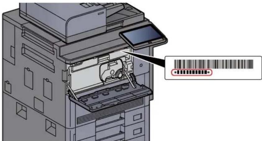 OLIVETTI d-Copia 7002MF - Vérification du numéro de série de l'équipement - 1