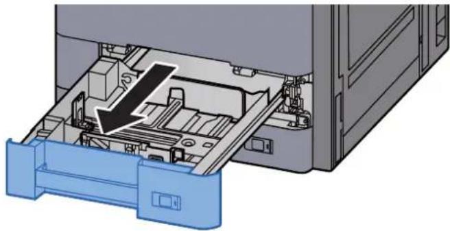 OLIVETTI d-Copia 6001MF - Sortir entièrement le magasin 1 de la machine. - 1