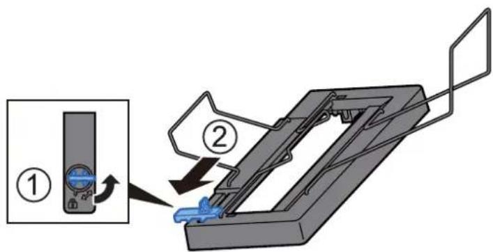OLIVETTI d-Copia 6001MF - Installer le plateau pour bannière. - 1