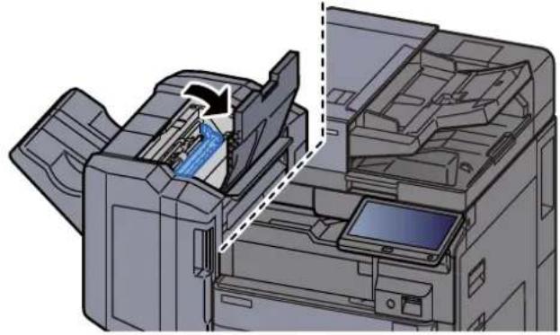 OLIVETTI d-Copia 6001MF - Élimination des agrafes coincées dans le module de finition 1000 feuilles - 4