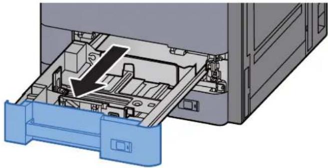 OLIVETTI d-Copia 6001MF - Sortir entièrement le magasin de la machine. - 1
