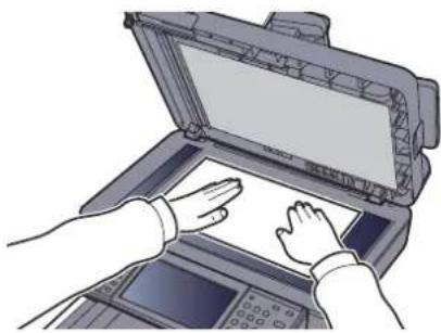 OLIVETTI d-Color MF3024 - Mettre en place les originaux. - 2