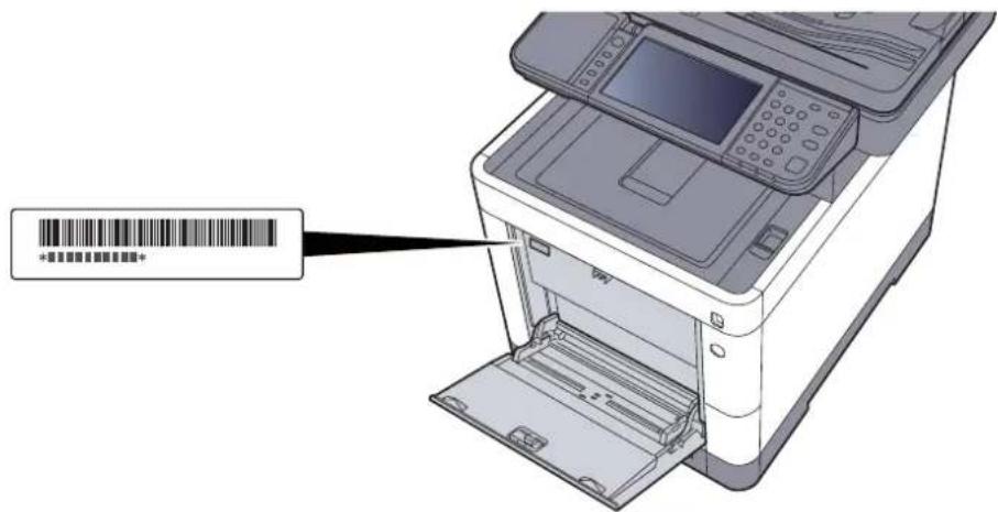 OLIVETTI d-Color MF3024 - Vérification du numéro de série de l'équipement - 1