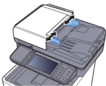 OLIVETTI d-Color MF3024 - Régler les guides de largeur de papier. - 1