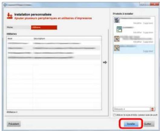 OLIVETTI d-Color MF3024 - Cliquer sur [Installer]. - 1