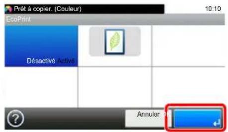 OLIVETTI d-Color MF3024 - Utilisation de la touche [Entree] - 2