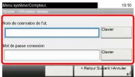 OLIVETTI d-Color MF3024 - Spécification de l'utilisateur à partir des utilisateurs réseau - 1
