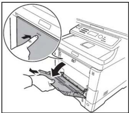 OLIVETTI d-Color MF2603en - Chargement des enveloppes ou du format Hagaki - 1