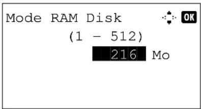 OLIVETTI d-Color MF2603en - Mode disque RAM - 4