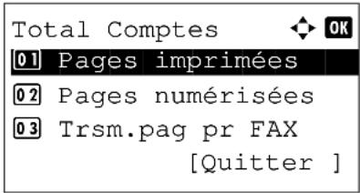OLIVETTI d-Color MF2603en - Total comptabilité des travaux/réinitialisation du compteur - 3