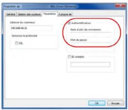 OLIVETTI d-Color MF2603en - Configuration du pilote WIA (Windows 7, Windows Vista et Windows Server 2008) - 2