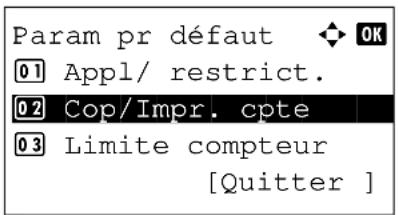 OLIVETTI d-Color MF2603en - Gestion du nombre de copies/impressions - 3