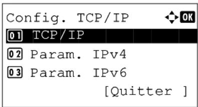 OLIVETTI d-Color MF2603en - Configuration TCP/IP (IPv4) (par saisie d'adresses IP) - 7
