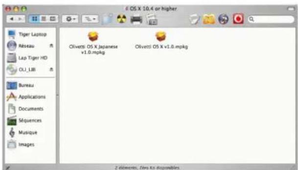 OLIVETTI d-Color MF2603en - Installation du pilote d'imprimante sous Macintosh - 2