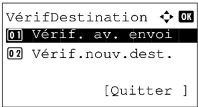 OLIVETTI d-Color MF2603en - Écran de confirmation de destination avant la transmission - 3