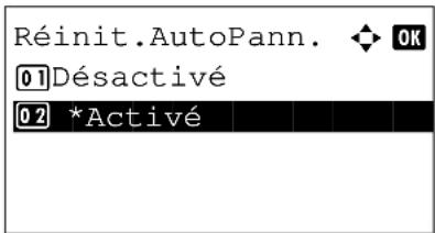 OLIVETTI d-Color MF2603en - Activation/désactivation de la réinitialisation automatique du panneau - 5