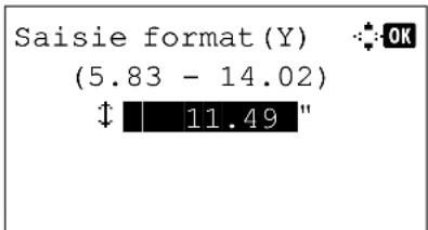 OLIVETTI d-Color MF2603en - Spécification du format de papier et du type de support pour le bac MF - 9