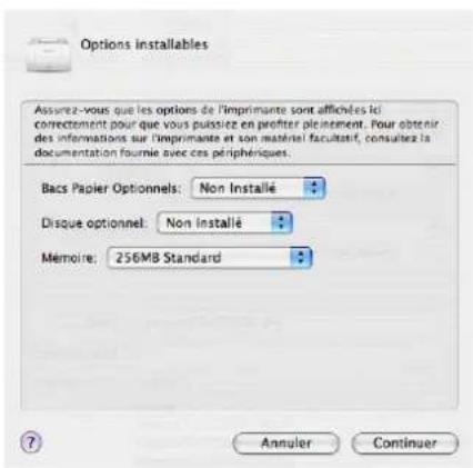 OLIVETTI d-Color MF2603en - Installation du pilote d'imprimante sous Macintosh - 7