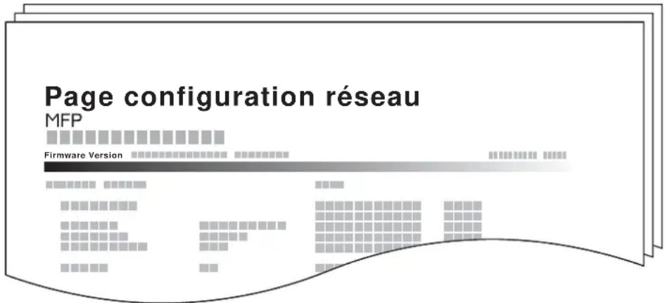 OLIVETTI d-Color MF2603en - Page d'état du réseau - 1