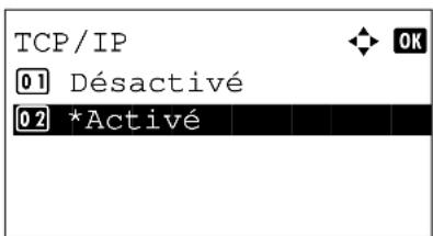 OLIVETTI d-Color MF2603en - Configuration TCP/IP (IPv4) (lorsqu'une adresse IP est attribuée automatiquement) - 7
