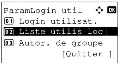 OLIVETTI d-Color MF2603en - Modification des propriétés utilisateur - 2