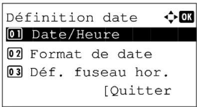 OLIVETTI d-Color MF2603en - Configuration de la date et de l'heure - 11