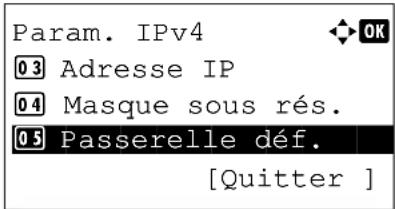OLIVETTI d-Color MF2603en - Configuration TCP/IP (IPv4) (par saisie d'adresses IP) - 19