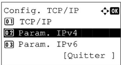 OLIVETTI d-Color MF2603en - Configuration TCP/IP (IPv4) (par saisie d'adresses IP) - 9