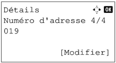 OLIVETTI d-Color MF2603en - Saisir du numéro d'adresse - 1