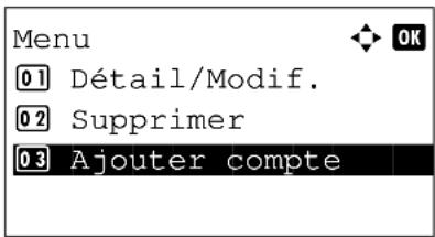 OLIVETTI d-Color MF2603en - Ajout d'un compte - 4