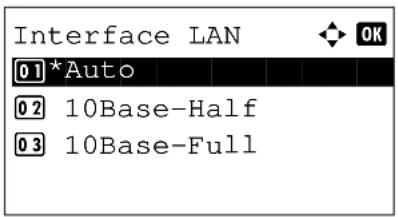 OLIVETTI d-Color MF2603en - Configuration d'interface LAN - 5