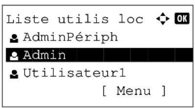 OLIVETTI d-Color MF2603en - Suppression d'un utilisateur - 1