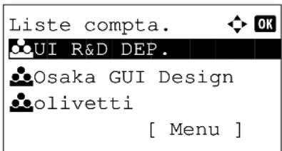 OLIVETTI d-Color MF2603en - Gestion des comptes - 3