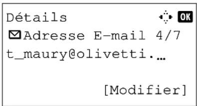 OLIVETTI d-Color MF2603en - Saisie d'adresse e-mail - 1