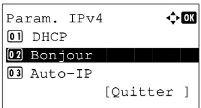 OLIVETTI d-Color MF2603en - Configuration TCP/IP (IPv4) (par saisie d'adresses IP) - 12